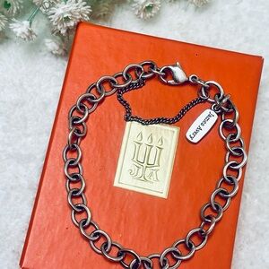 Authentic James Avery Forged Link Charm Bracelet w/ Box